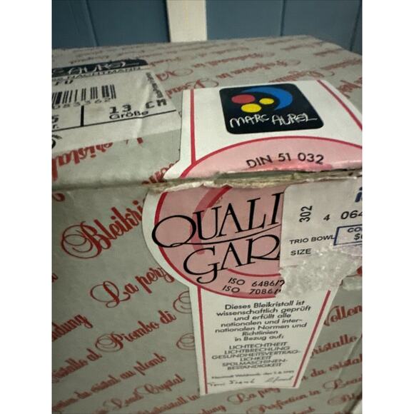 RARE VINTAGE MARCAUREL LEAD CRYSTAL CLEAR Candy GLASS BOWL Dish - Picture 6 of 6